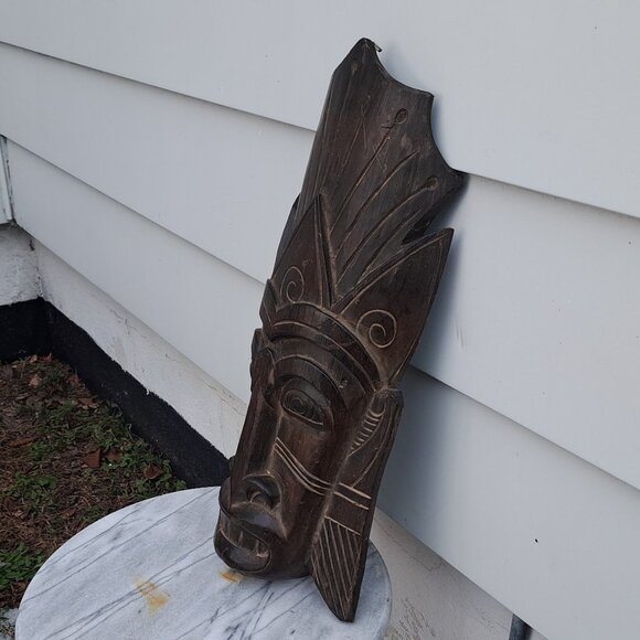 Indonesian Tribal Wall Mask - Picture 4 of 11